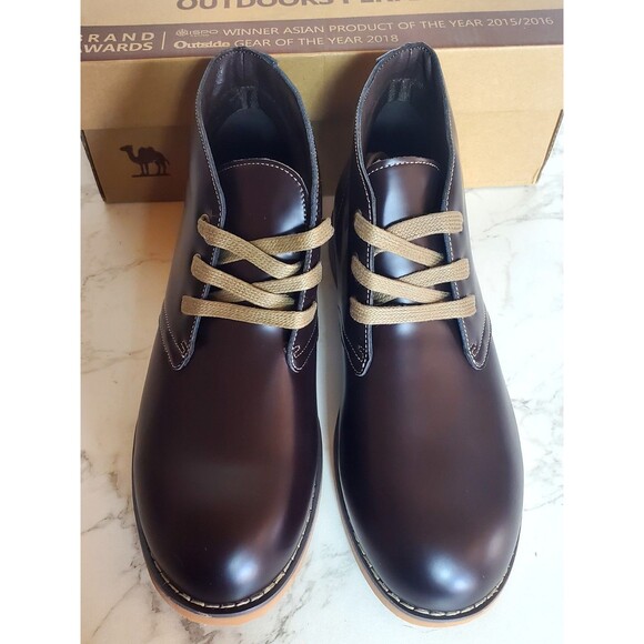 Camel Crown Vintage Chukka Boot Mens 9.5 Dark Brown Leather Small Defect On Sole main image 4